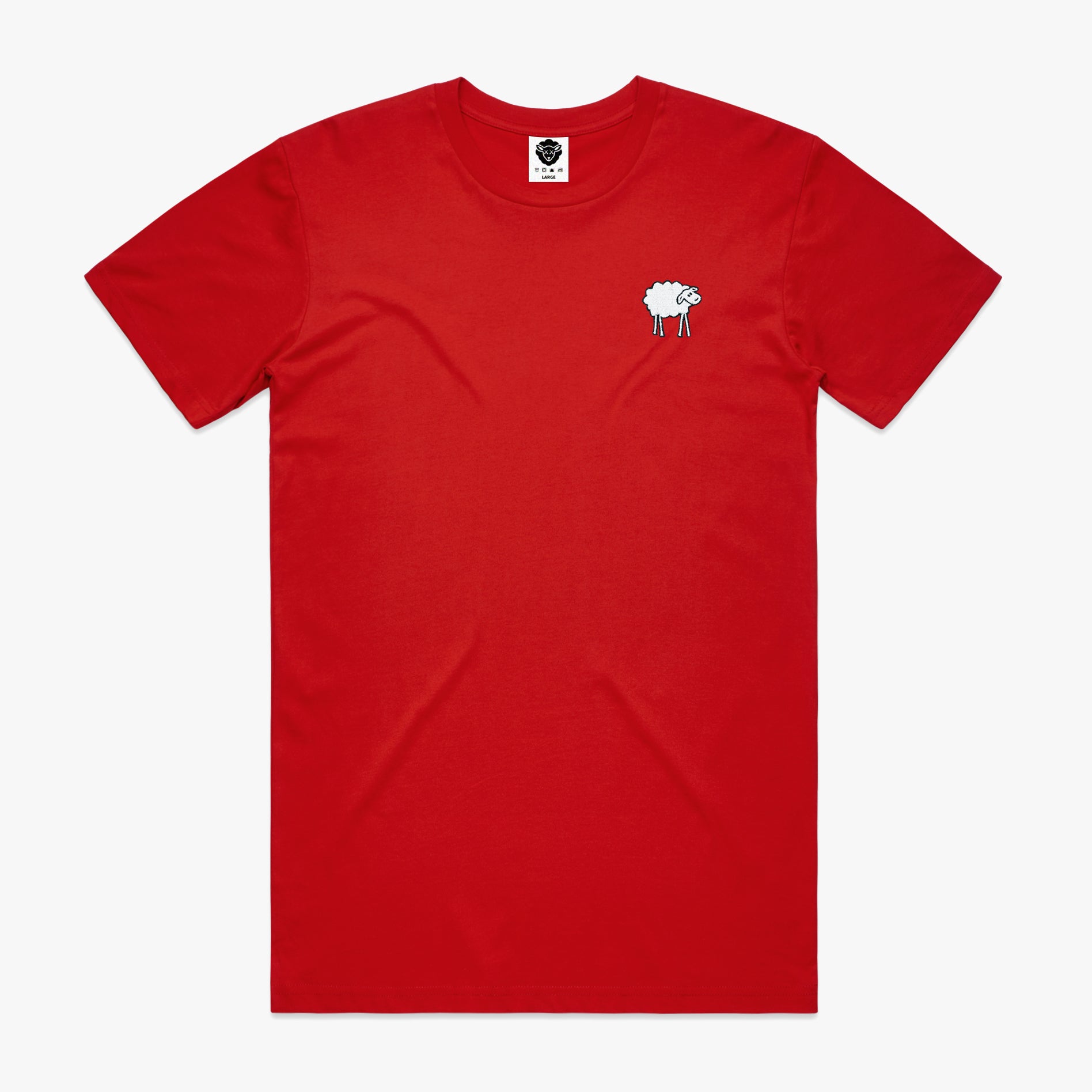 SHEEPEY OG Embroidered Tee Red