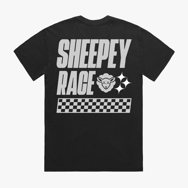 SHEEPEYRACE Script Tee Black