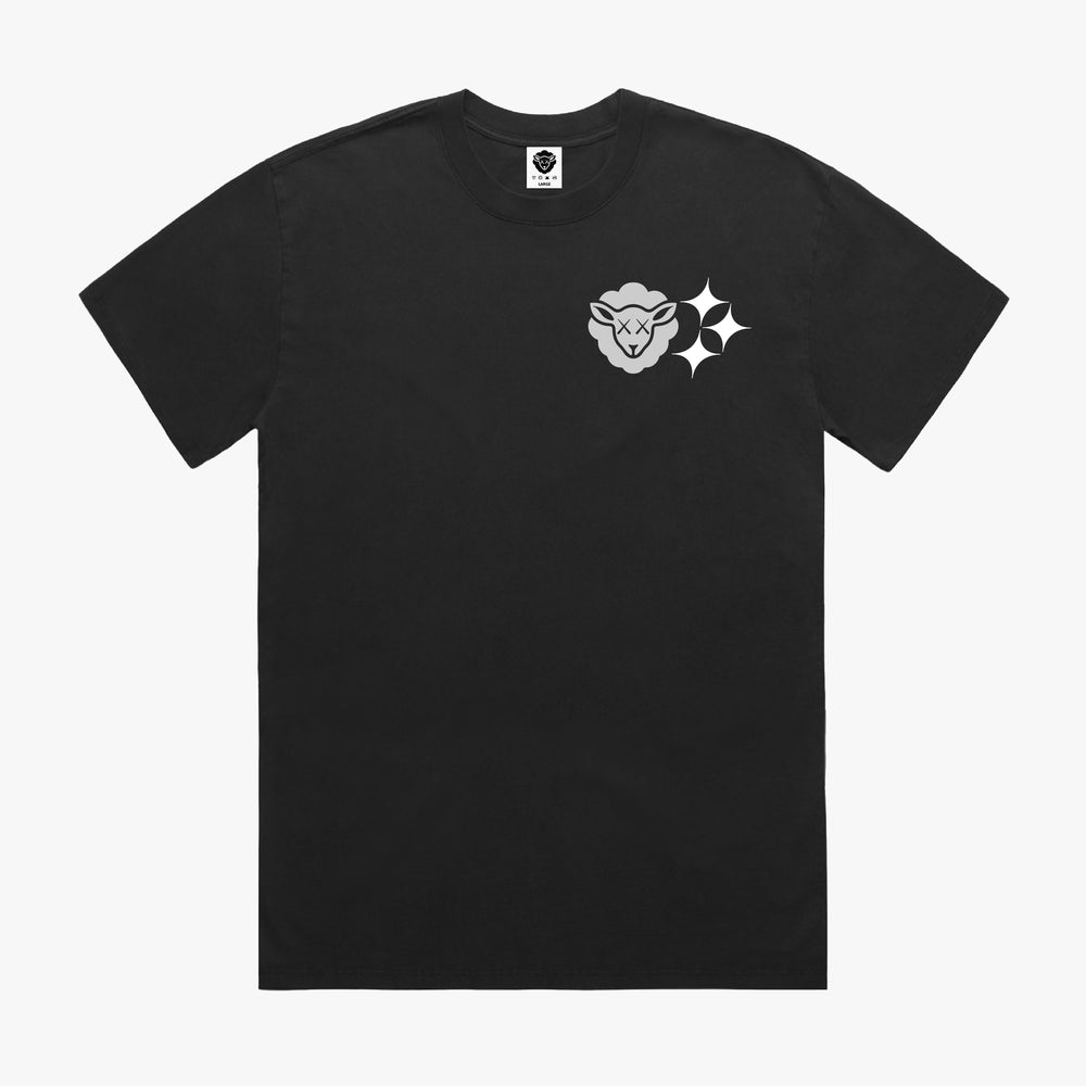 SHEEPEYRACE Script Tee Black