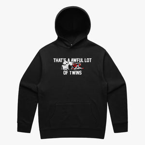 AWFULLOTOFTWINS Heavy Faded Hoodie Black