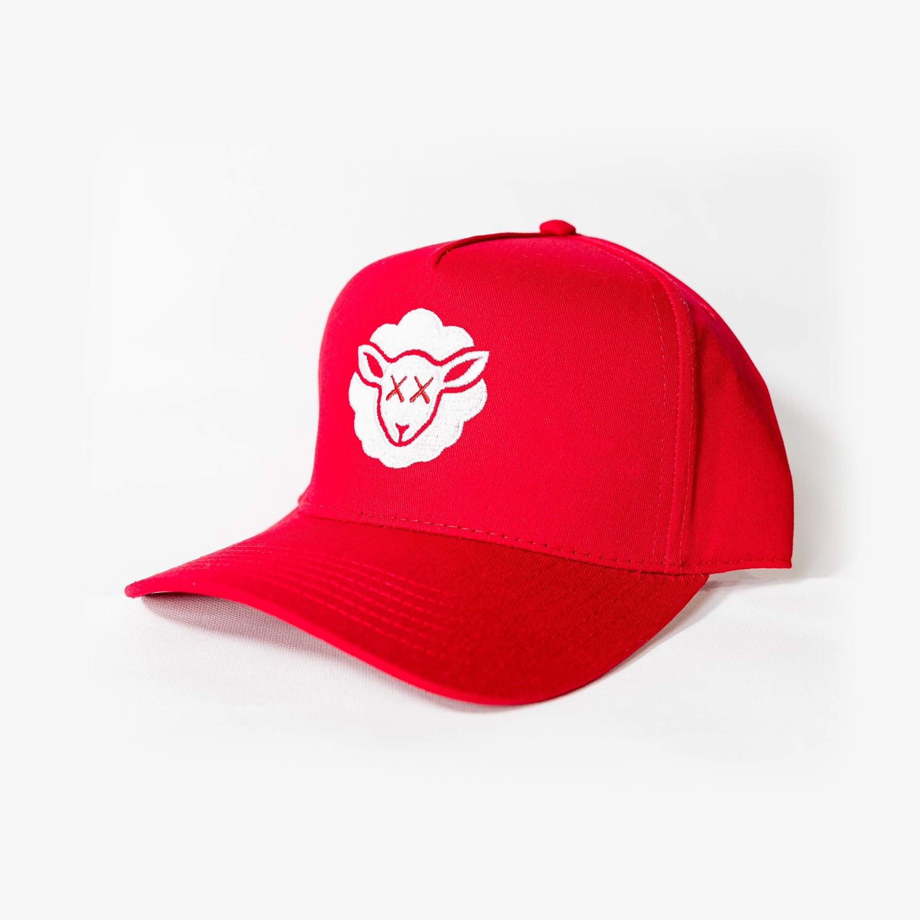 SHEEPEY Staple 5 Panel Hat Red