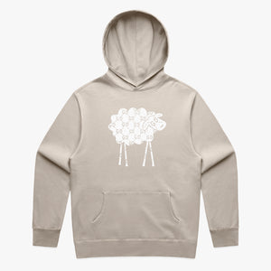 SHEEPEY Ghost Relax Hoodie Faded Bone