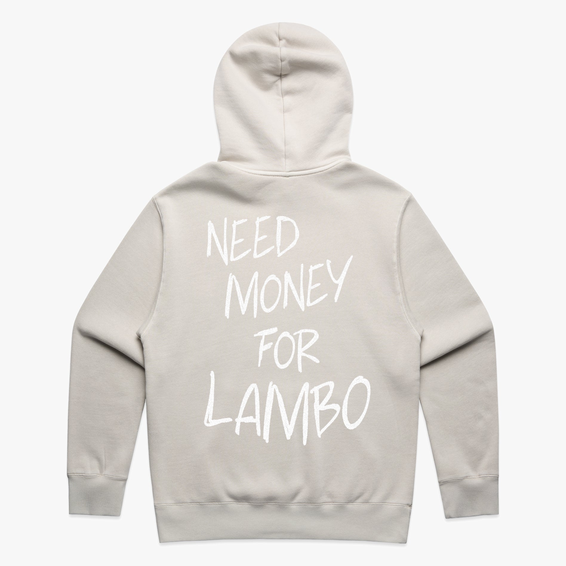 SHEEPEY NEEDMONEYFORLAMBO Relax Hoodie Faded Bone