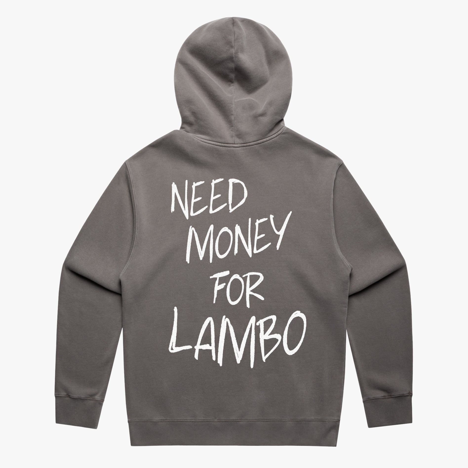 SHEEPEY NEEDMONEYFORLAMBO Relax Hoodie Faded Gray