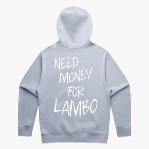 SHEEPEY NEEDMONEYFORLAMBO Relax Hoodie Powder