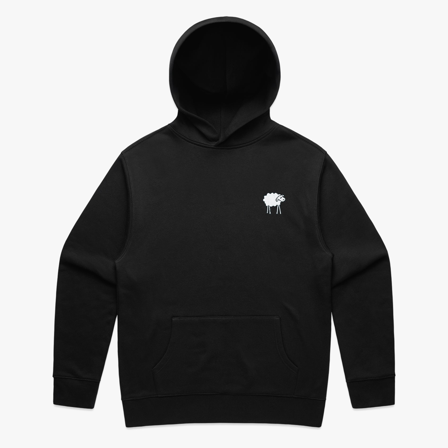 SHEEPEY OG Embroidered Relax Hoodie Black