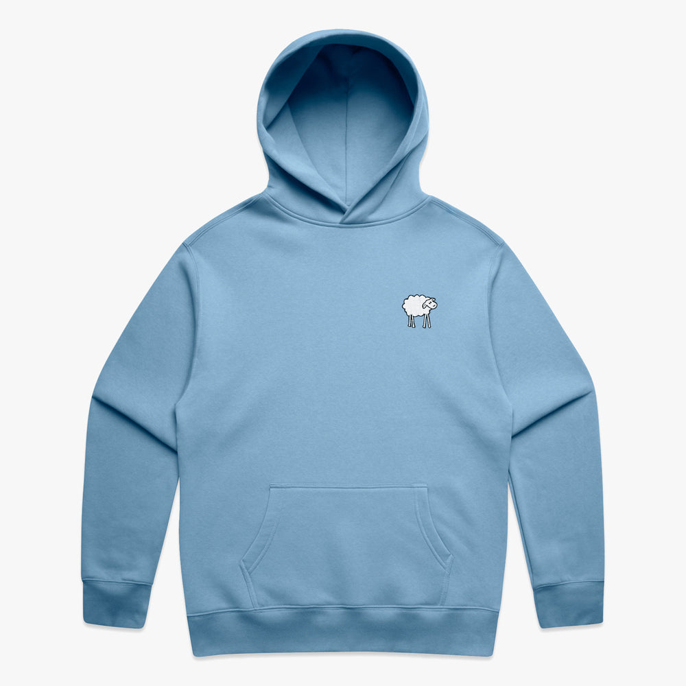 SHEEPEY OG Embroidered Relax Hoodie Carolina Blue