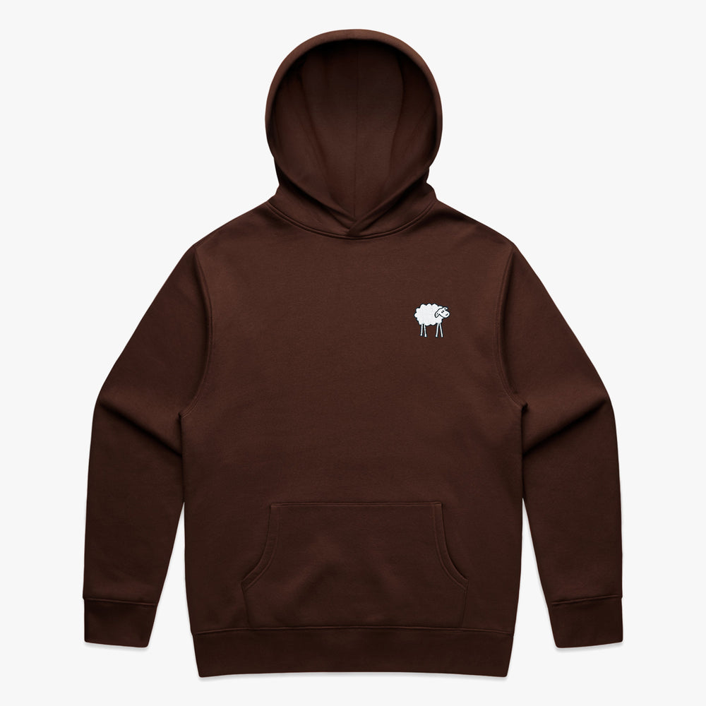 SHEEPEY OG Embroidered Relax Hoodie Chestnut