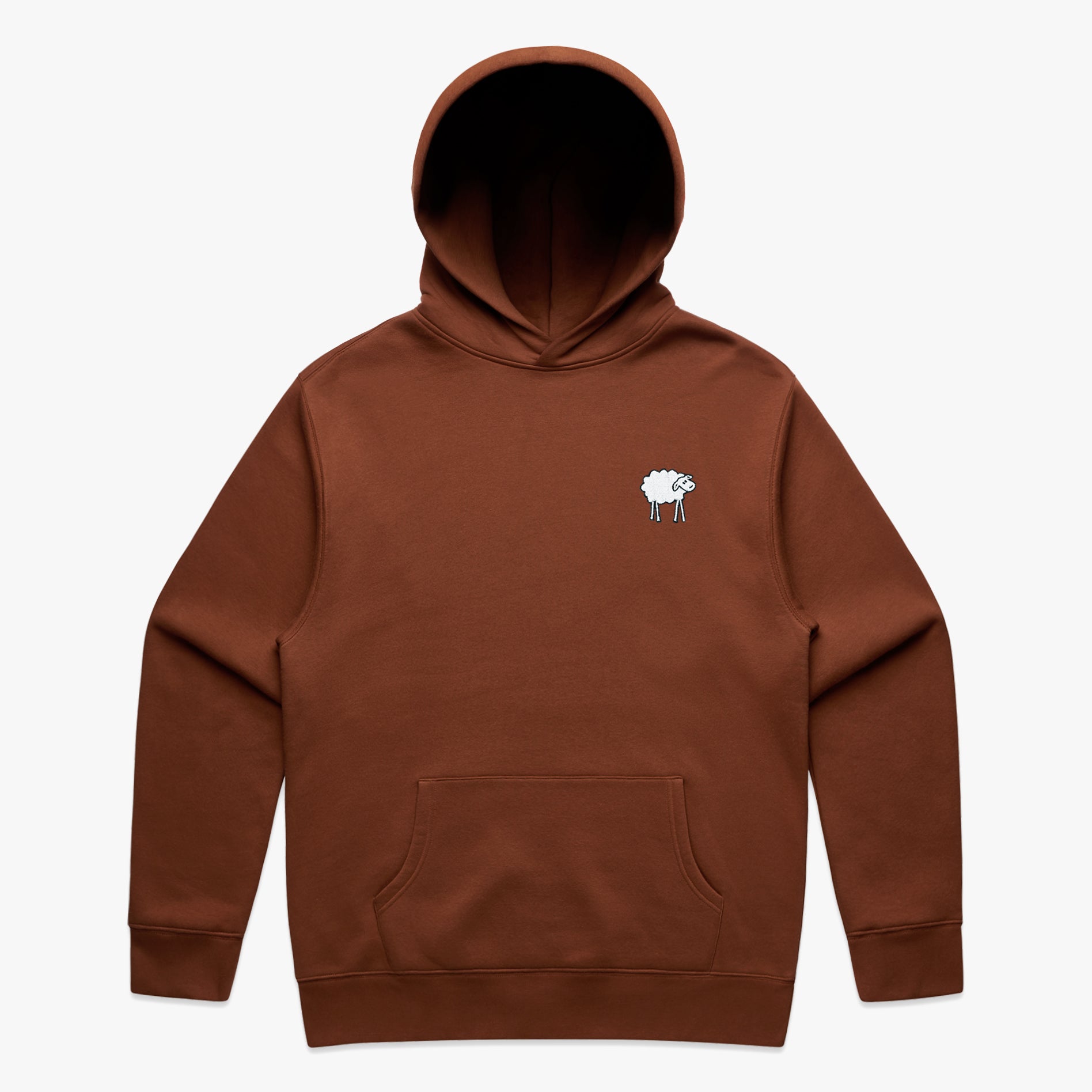 SHEEPEY OG Embroidered Relax Hoodie Clay