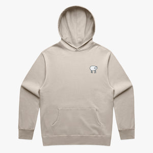 SHEEPEY OG Embroidered Relax Hoodie Faded Bone