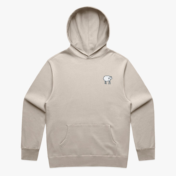 SHEEPEY OG Embroidered Relax Hoodie Faded Bone