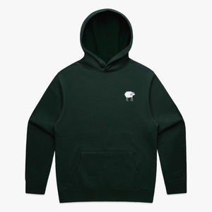 SHEEPEY OG Embroidered Relax Hoodie Pine Green
