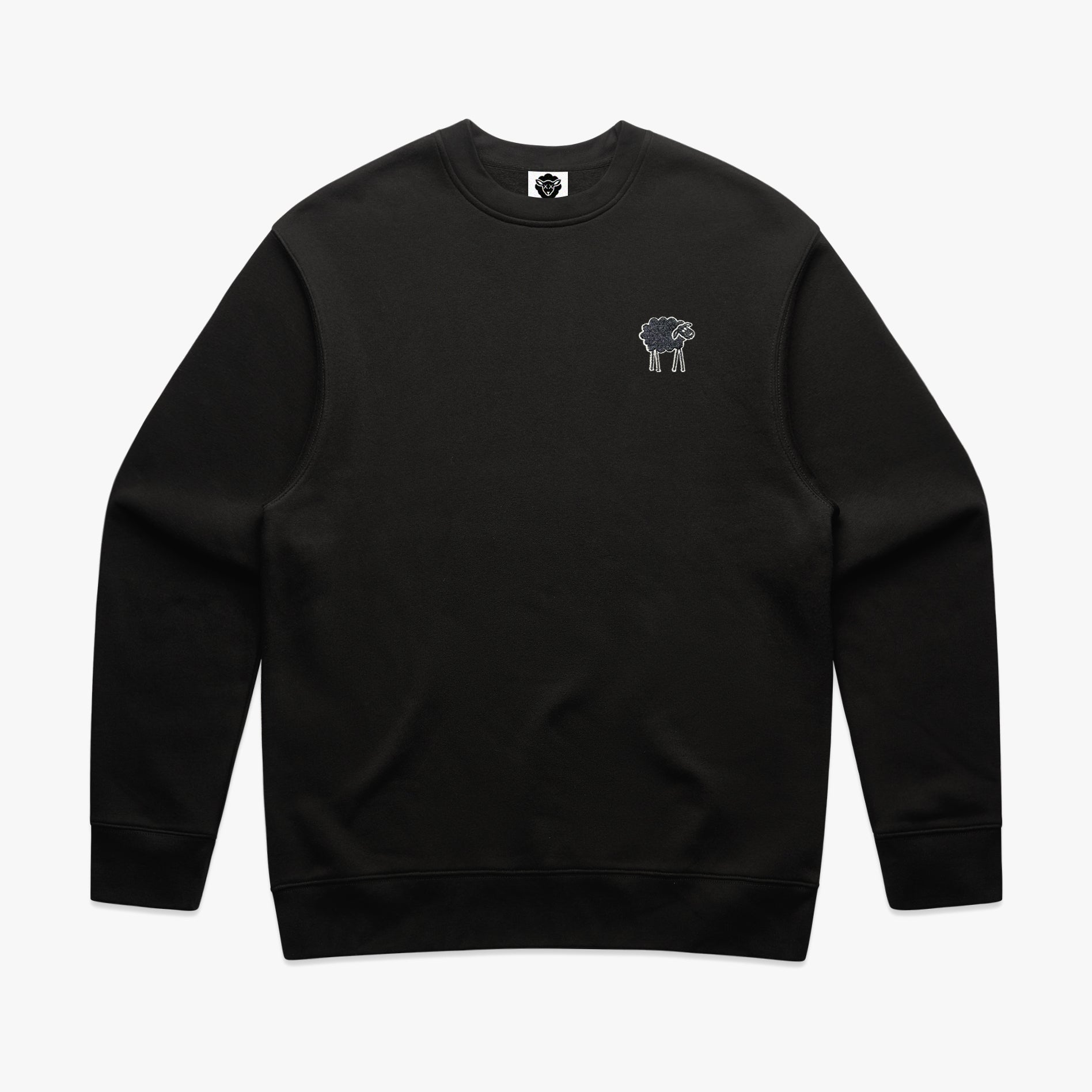 SHEEPEY OG Embroidered Crew Faded Black