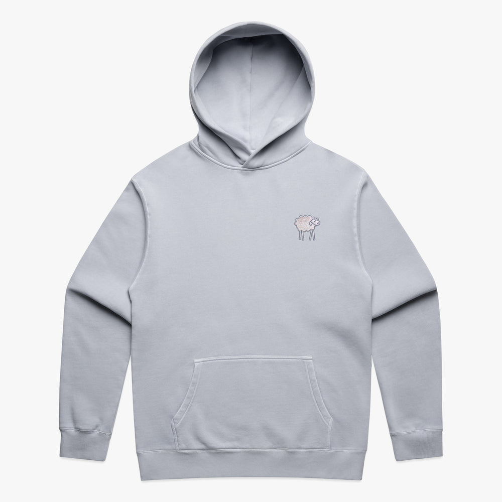 SHEEPEY OG Embroidered Relax Hoodie Faded Powder Tonal