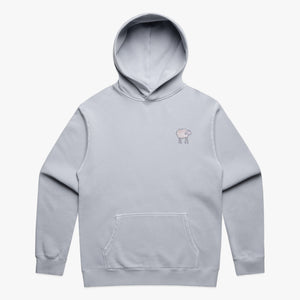 SHEEPEY OG Embroidered Relax Hoodie Faded Powder Tonal