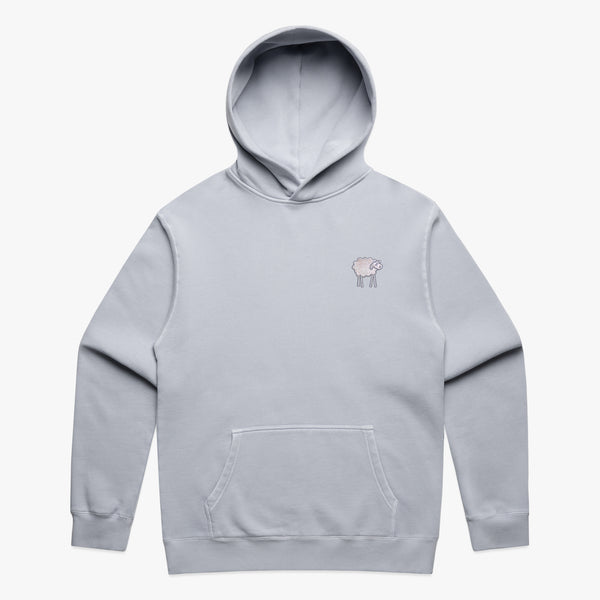 SHEEPEY OG Embroidered Relax Hoodie Faded Powder Tonal