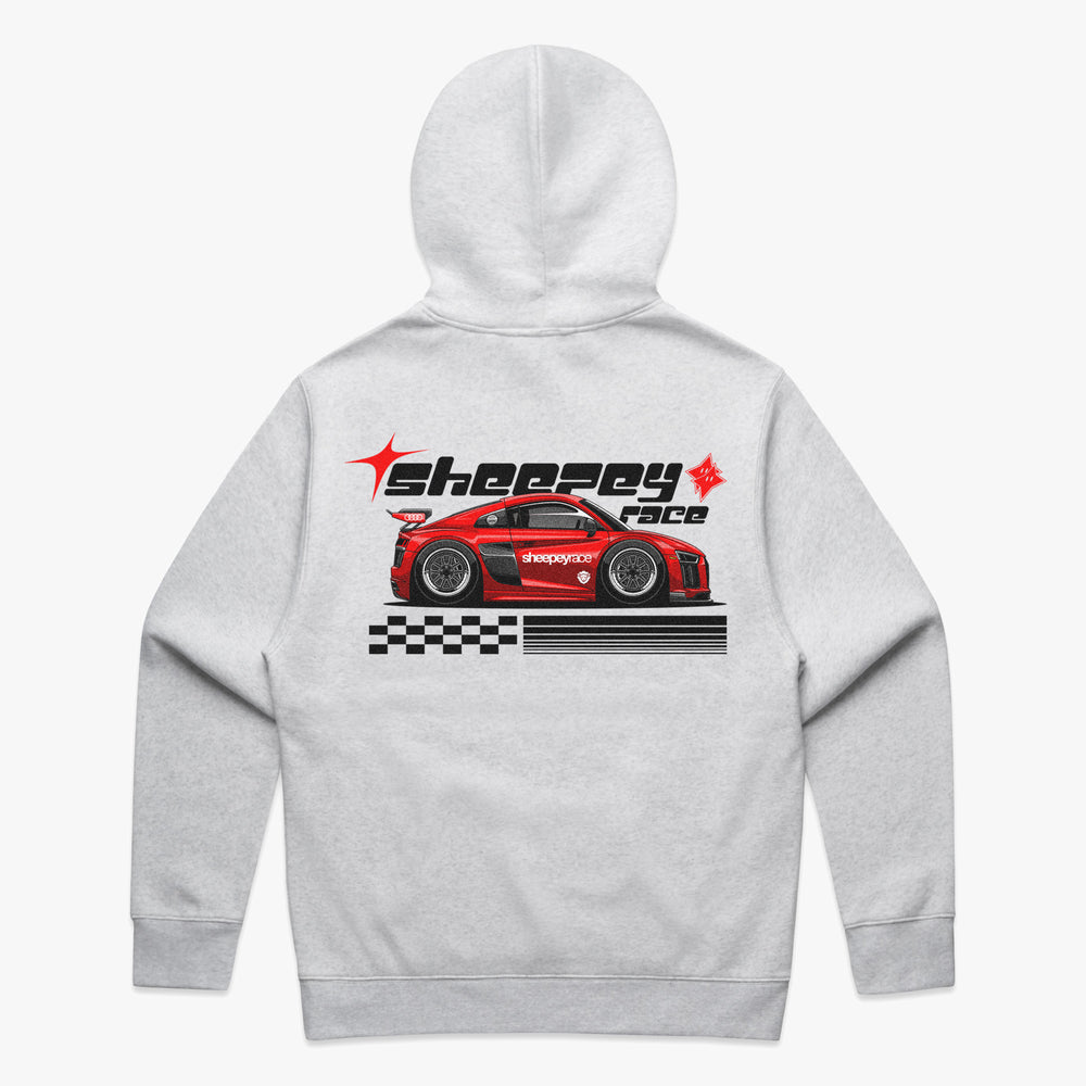 SHEEPEY Y2K Relax Hoodie White Heather