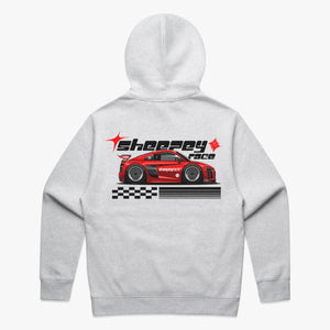 SHEEPEY Y2K Relax Hoodie White Heather