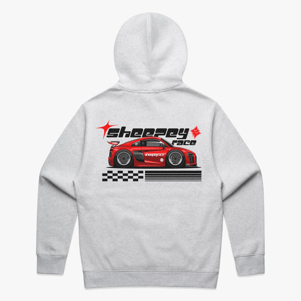 SHEEPEY Y2K Relax Hoodie White Heather