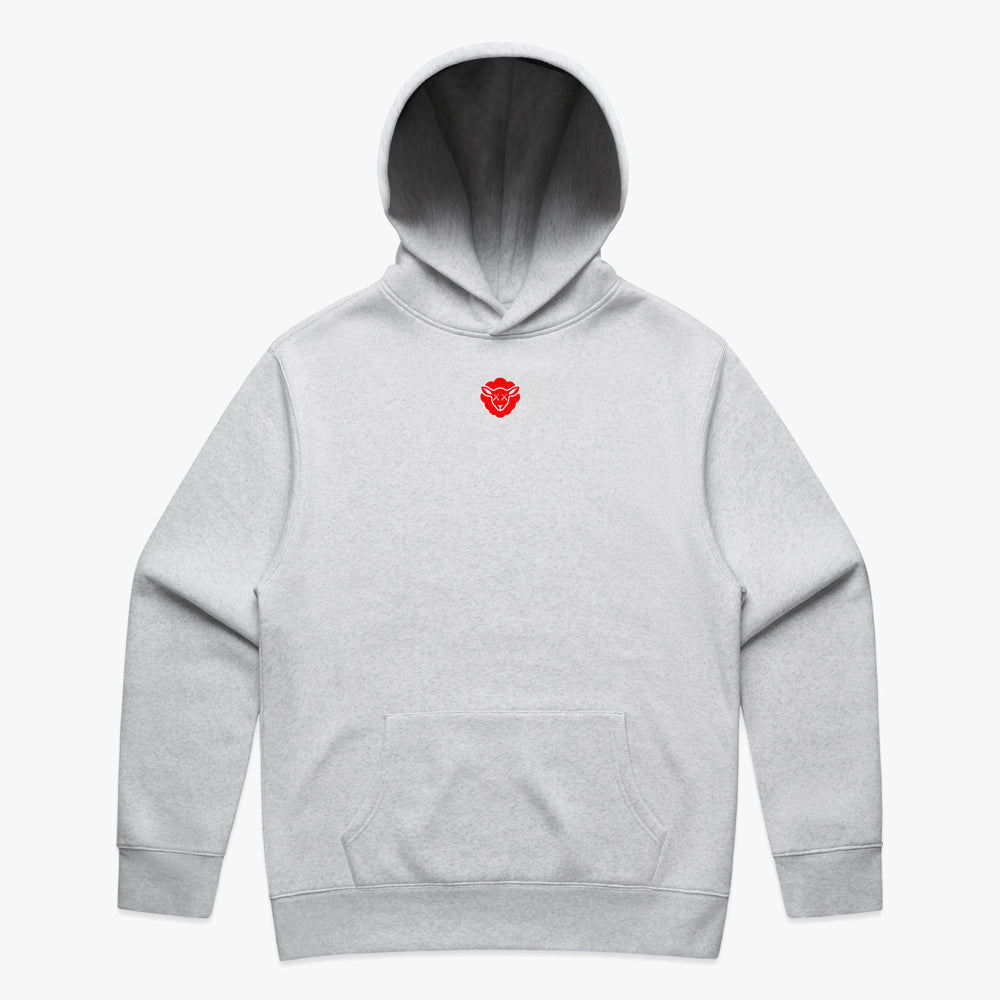 SHEEPEY Y2K Relax Hoodie White Heather