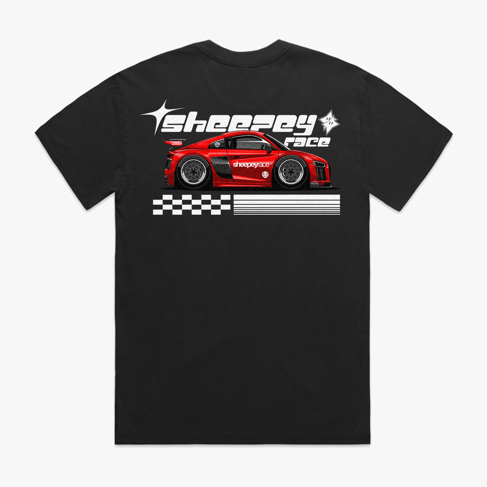 SHEEPEY Y2K Oversized Tee Black