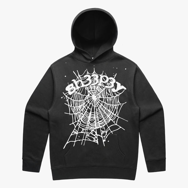 SH33P3Y Relax Web Hoodie Black