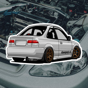 2000 B18C Honda Civic EX Sticker