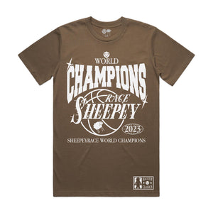 SHEEPEYRACE World Champions Tee Walnut