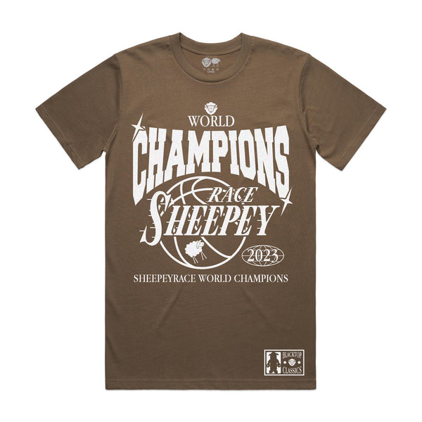 SHEEPEYRACE World Champions Tee Walnut