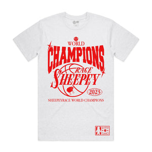 SHEEPEYRACE World Champions Tee White Heather