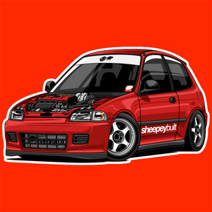 K Swapped Boosted EG Hatch Sticker