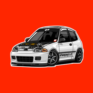 K20/24 EG Hatch CX Sticker